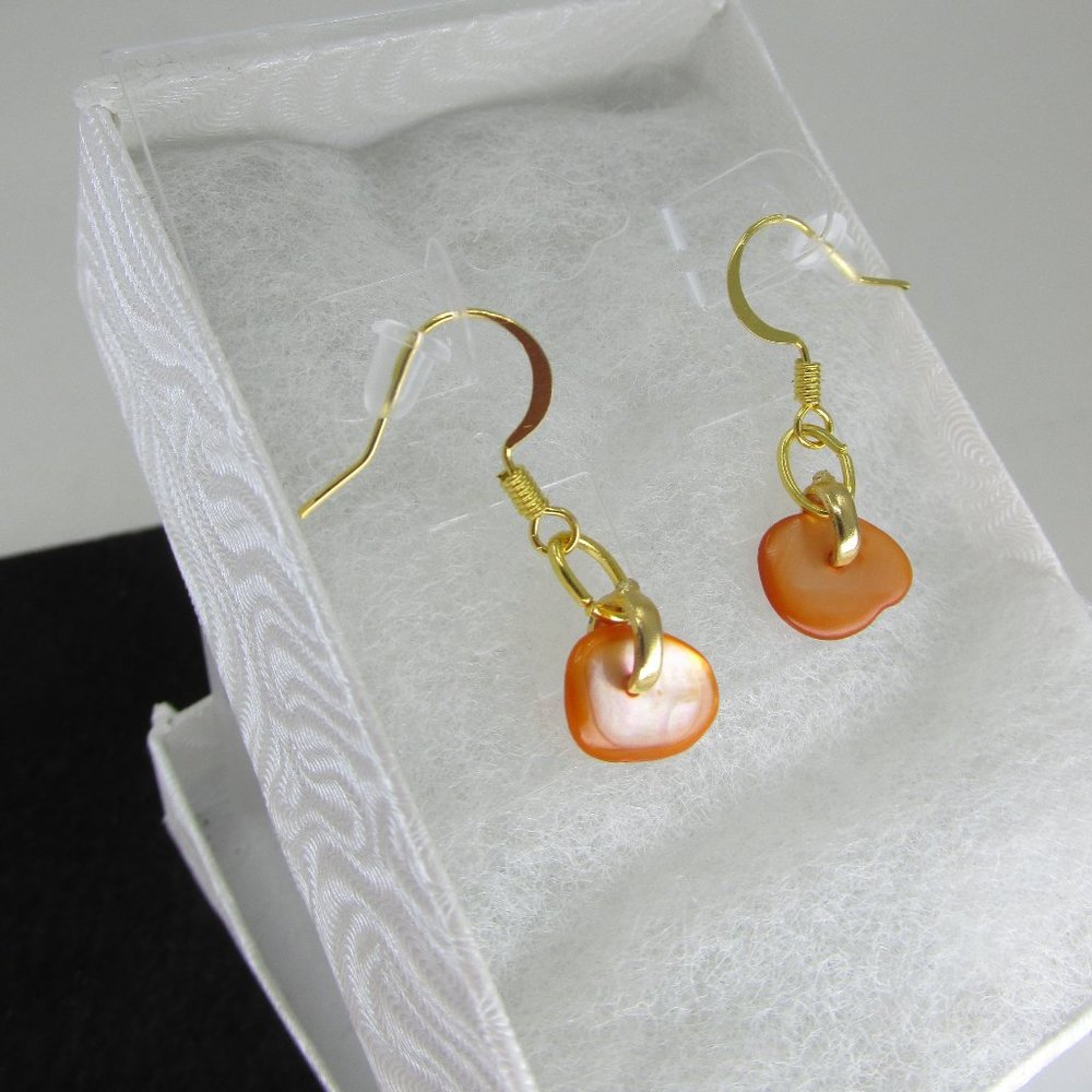 Dainty Treasures Shell Earrings with Gold Plated hooks
